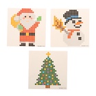 Аквамозаика «Дед Мороз: Снеговичок и ёлочка», 3 фигурки, 801 шарик - Фото 2