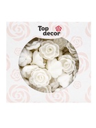 Вафельные розы белые, малые, сложные, 70 шт. - фото 31973970