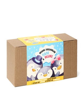 Подарочный набор «Папе и маме», чай 2 шт. × 50 г, кружка 2 шт.