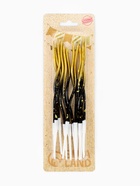 Свечи для торта «Серпантин», 12 шт, градиент золотой и чёрный  (артикул 10603418)  большой выбор товаров оптом и в розницу по низким ценам с доставкой