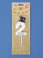 Свеча для торта «Джентельмен», цифра 2, белая - фото 115143834 Свеча для торта «Джентельмен», цифра 2, белая - фото 115143834