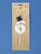 Свеча для торта «Джентельмен», цифра 6, белая (комплект 3 шт) - фото 39130715 Свеча для торта «Джентельмен», цифра 6, белая (комплект 3 шт) - фото 39130715