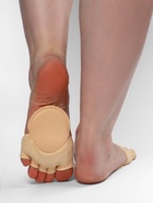 Полустельки с открытыми пальцами, 9.5 см, пара, бежевые - Фото 7