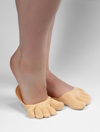 Полустельки с закрытыми пальцами, 12 см, пара, бежевые - Фото 5