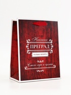 Пакет подарочный вертикальный «Только вперёд», 18×23×10 см - Фото 2