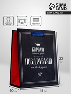 Пакет подарочный вертикальный «Королю этого дня», 18×23×10 см - Фото 1