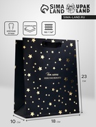 Пакет подарочный вертикальный «Нет невозможного», 18×23×10 см - Фото 1