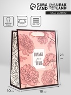 Пакет подарочный вертикальный «Только для тебя», 18×23×10 см - Фото 1