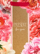 Пакет подарочный вертикальный PRESENT for you, 18×23×10 см - Фото 3