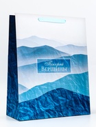 Пакет подарочный вертикальный «Покоряй вершины», 31×40×14 см - Фото 2