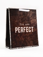Пакет подарочный вертикальный YOU are PERFECT, 26×32×12 см - Фото 2