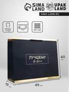 Пакет подарочный горизонтальный «Лучшему во всем», 49×40×19 см - Фото 1