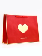 Пакет подарочный горизонтальный «Люблю тебя», L, 40×31×11.5 см - Фото 2