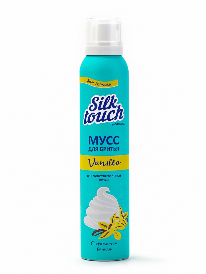 Мусс для бритья Carelax Silk Touch женский, ваниль, 200 мл - Фото 1