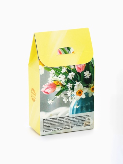 Чай подарочный «8 Марта: букет цветов», вкус: лесные ягоды, 20 г