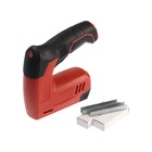 Степлер аккумуляторный ТУНДРА, 4 В, 1.5 Ач, Li-lon, 40 уд/мин, оснастка в комплекте - Фото 1