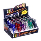 Фонарик-лазер брелок для ключей на карабине «Камушек», МИКС - Фото 1