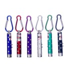 Фонарик-лазер брелок для ключей на карабине «Камушек», МИКС - Фото 2