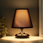 Лампа настольная «Мини» 1×40 Вт Е14 черный 15×15×20 см МОДЕЛЬ: 3133993 - фото 4728080