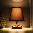 Лампа настольная «Мини» 1×40 Вт Е14 кофе 15×15×20 см МОДЕЛЬ: 3133993 - фото 31560171