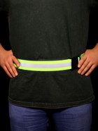 Пояс светоотражающий, эластичный, с фастексом, 50 - 100 см × 4.5 см, зелёный - Фото 10