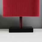 Светильник настольный «Консул» 1×40 Вт Е27 венге/бордовый 25×13×29 см - фото 31560244