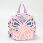 Рюкзак детский «Выбражулька» на молнии, размер 17×5×17 см, сиреневый - Фото 3