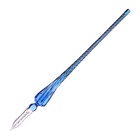 Набор для каллиграфии, перьевая и стеклянная ручка, чернила, подставка, перья 5 штук, чернильница - Фото 6