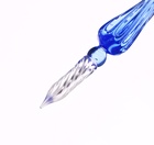 Набор для каллиграфии, перьевая и стеклянная ручка, чернила, подставка, перья 5 штук, чернильница - Фото 7