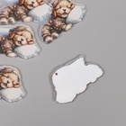 Декор для творчества акрил «Щеночек в пижамке сладко спит на подушке», 2.5×4.5×0.2 см - Фото 2