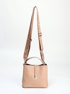 Сумка женская тоут на молнии, 23×12×20 см, однотонная, бежевая - Фото 2