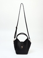 Сумка женская тоут на клапане, с косметичкой, 17×11×22 см, однотонная, чёрная - Фото 3