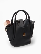 Сумка женская тоут на клапане, с косметичкой, 17×11×22 см, однотонная, чёрная - Фото 10