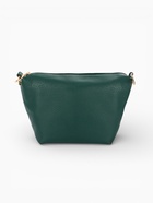 Сумка женская тоут на клапане, с косметичкой, 17×11×22 см, однотонная, тёмно-зелёная - Фото 11