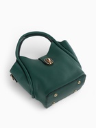 Сумка женская тоут на клапане, с косметичкой, 17×11×22 см, однотонная, тёмно-зелёная - Фото 8