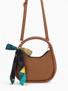 Сумка женская тоут на молнии, 23×10×16 см, однотонная, коричневая - Фото 10