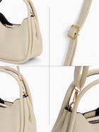 Сумка женская тоут на молнии, 23×10×16 см, однотонная, белая - Фото 3