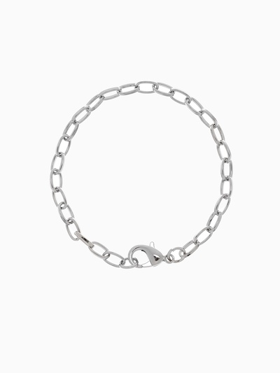 Браслет цепочка для шармов «Основа», цвет серебро, 18 см