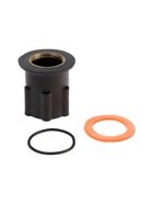 УЦЕНКА Смеситель для кухни ZEIN Z2074W, силикон. излив, картридж 40 мм, латунь, белый/хром 10859728