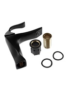 УЦЕНКА Смеситель для раковины ZEIN Z3790, дизайнерский, однорычажный, картридж 35 мм, черный 10859732