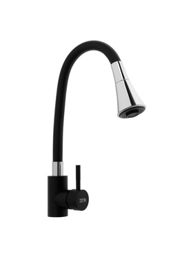 УЦЕНКА Смеситель для кухни ZEIN Z3403, силикон. излив, картридж 40 мм, двухрежимный аэратор 10859737