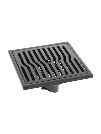 УЦЕНКА Трап ZEIN, 100×100 мм, вертикальный, d=32 мм, нержавеющая сталь, серый