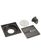 УЦЕНКА Трап ZEIN, 100×100 мм, вертикальный, d=32 мм, нержавеющая сталь, серый - Фото 4