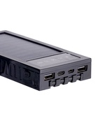 УЦЕНКА Внешний аккумулятор 10000 мАч, 10 W, 2 USB, Type-C, фонарик, солнечная панель, чёрный 10859745