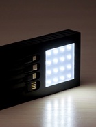 УЦЕНКА Внешний аккумулятор 10000 мАч, 10 W, 2 USB, Type-C, фонарик, солнечная панель, чёрный 10859745