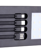 УЦЕНКА Внешний аккумулятор 10000 мАч, 10 W, 2 USB, Type-C, фонарик, солнечная панель, чёрный 10859745