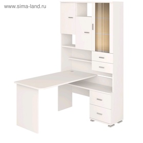 {{photo.Alt || photo.Description || 'УЦЕНКА Стол компьютерный «СР 620/140», 1300×1400×2160 мм, правый, цвет белый'}}