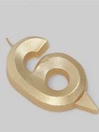 УЦЕНКА Свеча в торт «Грань», цифра 6, золотой металлик, 6.5 см - Фото 5