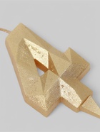 УЦЕНКА Свеча в торт «Алмаз» цифра 4 золотая, 6,5 см - фото 14722906