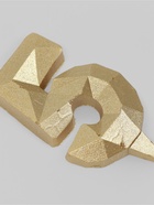 УЦЕНКА Свеча в торт «Алмаз» цифра 5 золотая, 6,5 см - фото 14722910